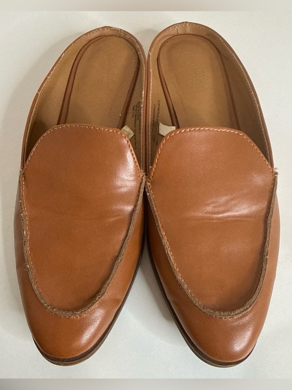 Universal Thread Cognac Mule Loafers Backless Slip-On Size 7